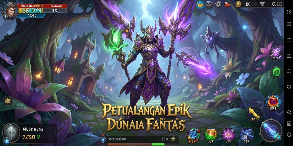 Screenshot dari gameplay 68IDN yang menunjukkan aksi pertarungan RPG.
