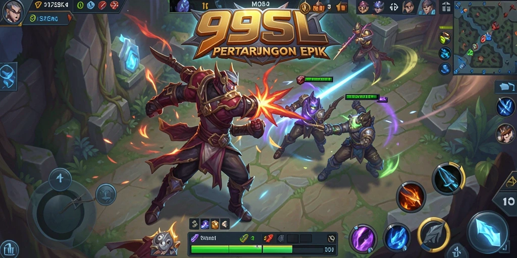 Gameplay MOBA yang seru dan mendebarkan di 99SL.