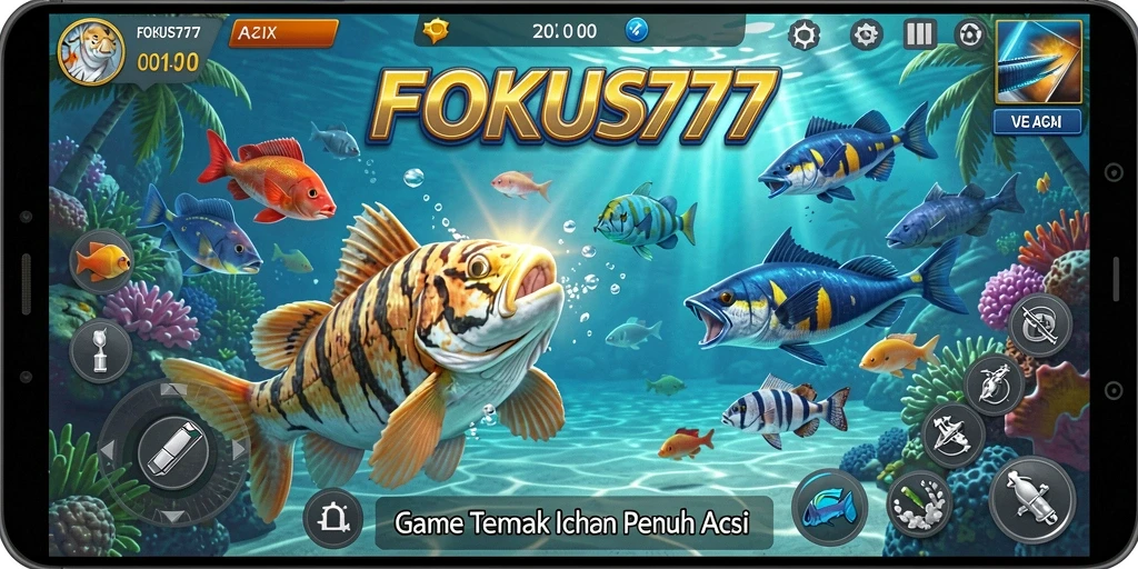 Tangkapan layar gameplay FOKUS777 yang menegangkan dan penuh warna.