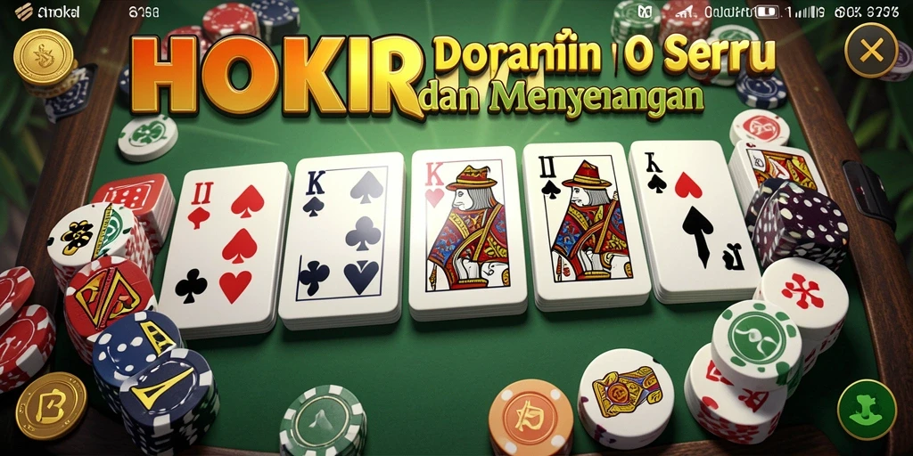 Tampilan gameplay HOKIRAJA yang seru dalam permainan Domino.