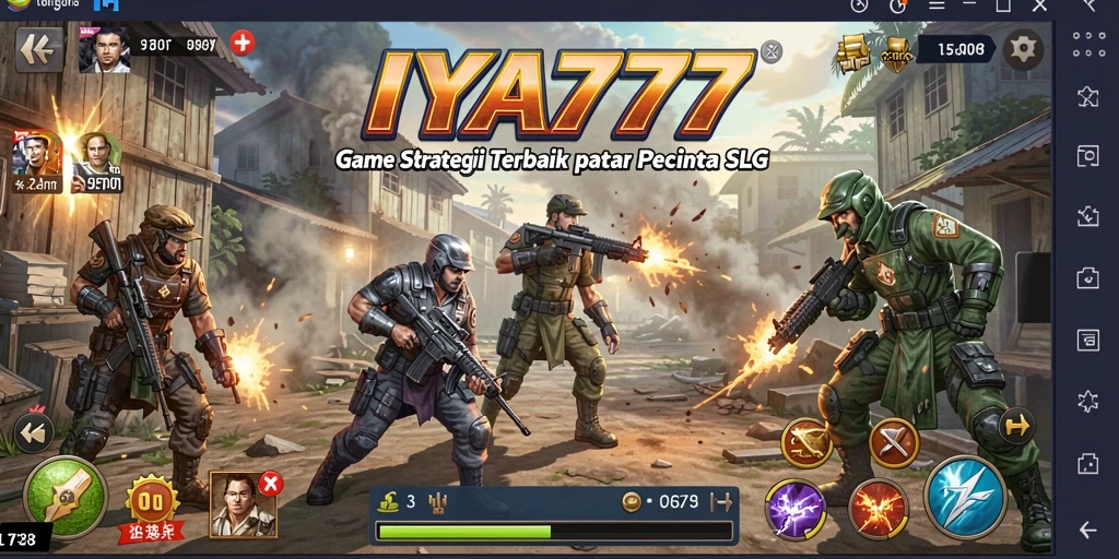 Tampilan gameplay mendebarkan dari IYA777 yang menampilkan strategi pertempuran.