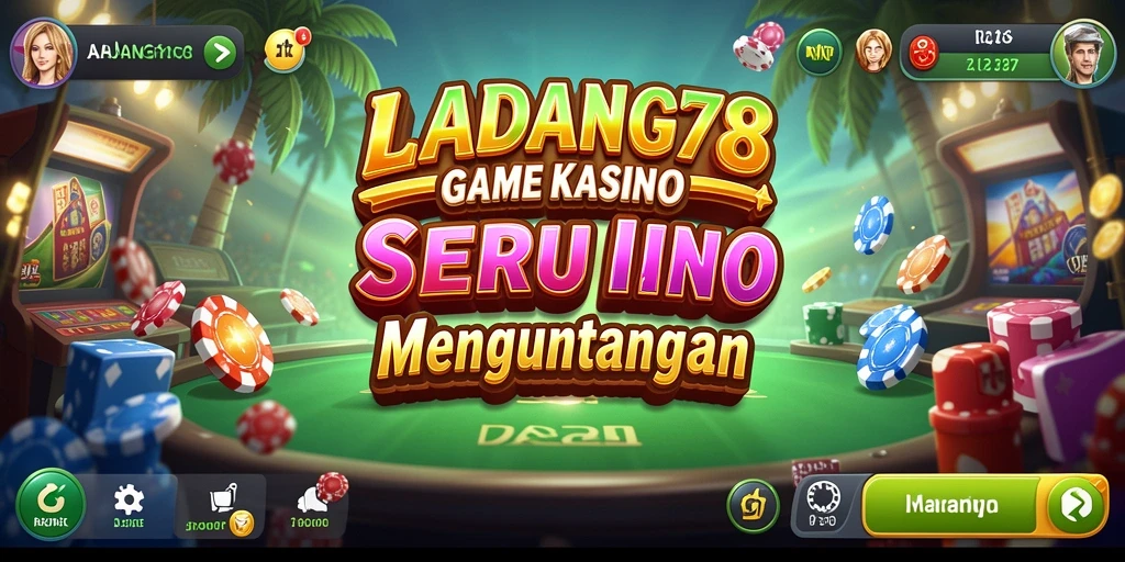 Tampilan menarik dari gameplay LADANG78 yang menghadirkan suasana kasino.