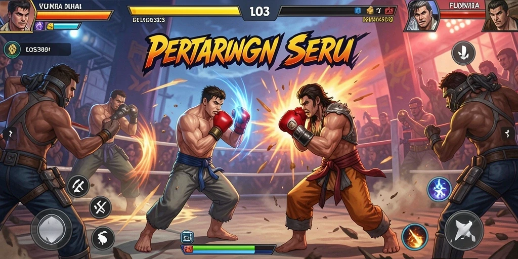 Tampilan gameplay intens dari LOS303 dengan aksi pertarungan yang memukau.