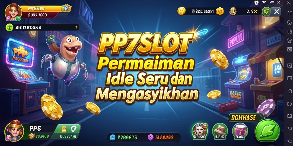 Tampilan gameplay utama PP7SLOT dengan elemen Idle yang menarik.