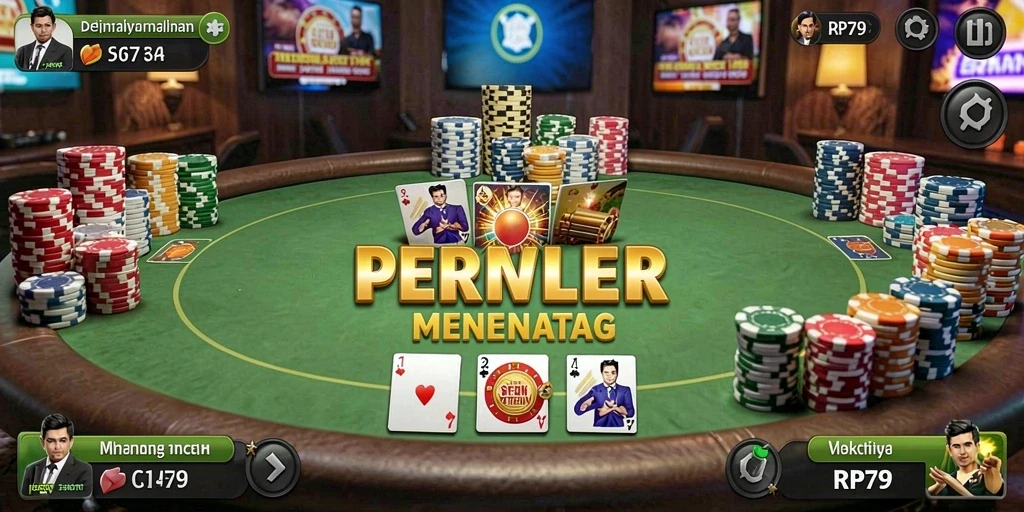 Tampilan gameplay poker yang mendebarkan di RP79.