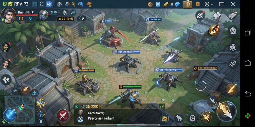 Tampilan gameplay RPVIP2 yang mendebarkan dan strategis.