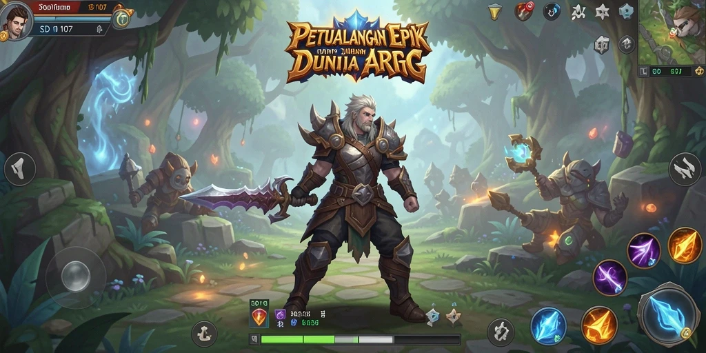 Tangkapan layar gameplay menampilkan aksi seru dan karakter yang beragam.