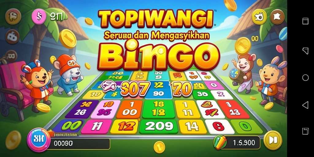 Tampilan seru gameplay Bingo di TOPIWANGI.